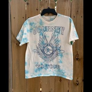 Journey ‘79 tour tie dye tee size Small.